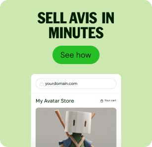 Sell your avatars on Sellfy