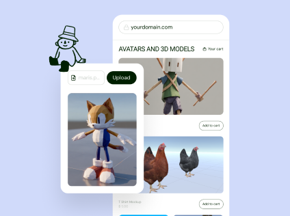 Add your designs and set prices.